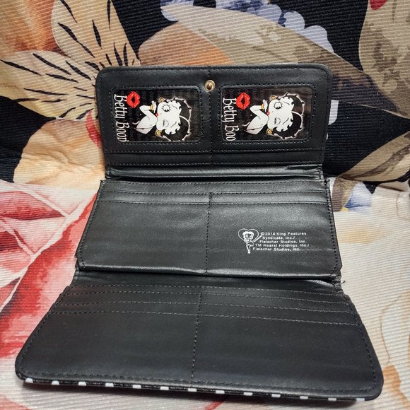 Betty Boop Rhinestone Studded Wallet - Picture 5 of 9